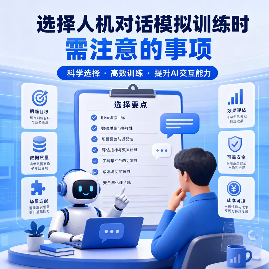 选择人机对话模拟训练时需注意的事项