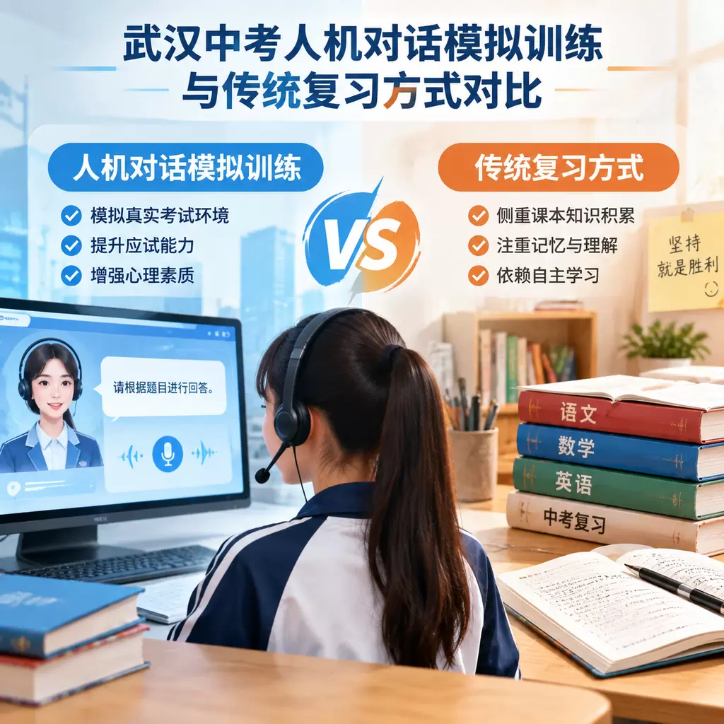 武汉中考人机对话模拟训练与传统复习方式对比