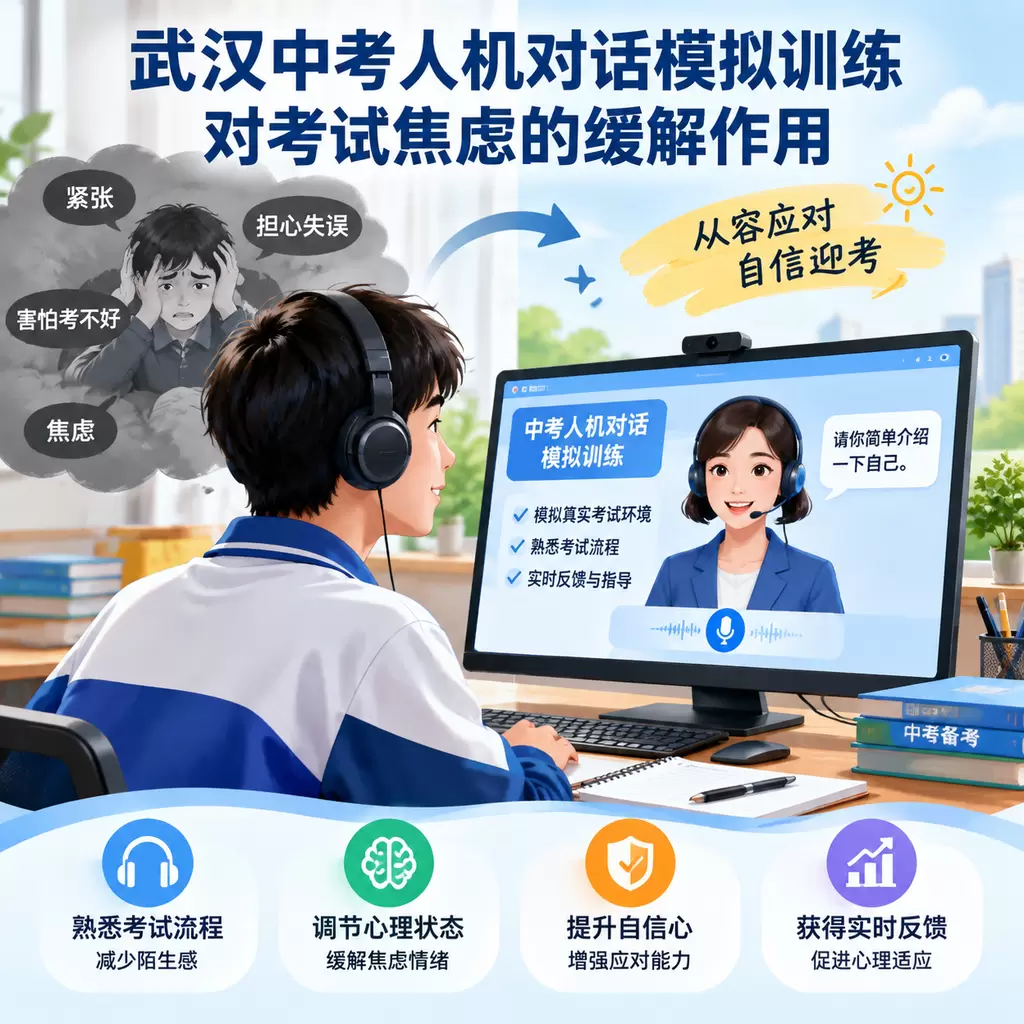 武汉中考人机对话模拟训练对考试焦虑的缓解作用