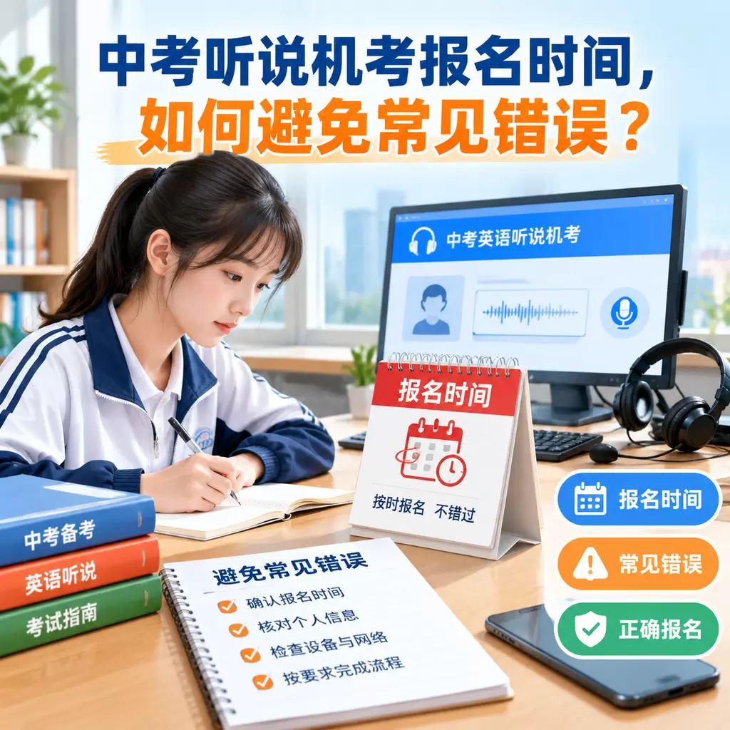 大悟中考听说机考报名时间，如何避免常见错误？