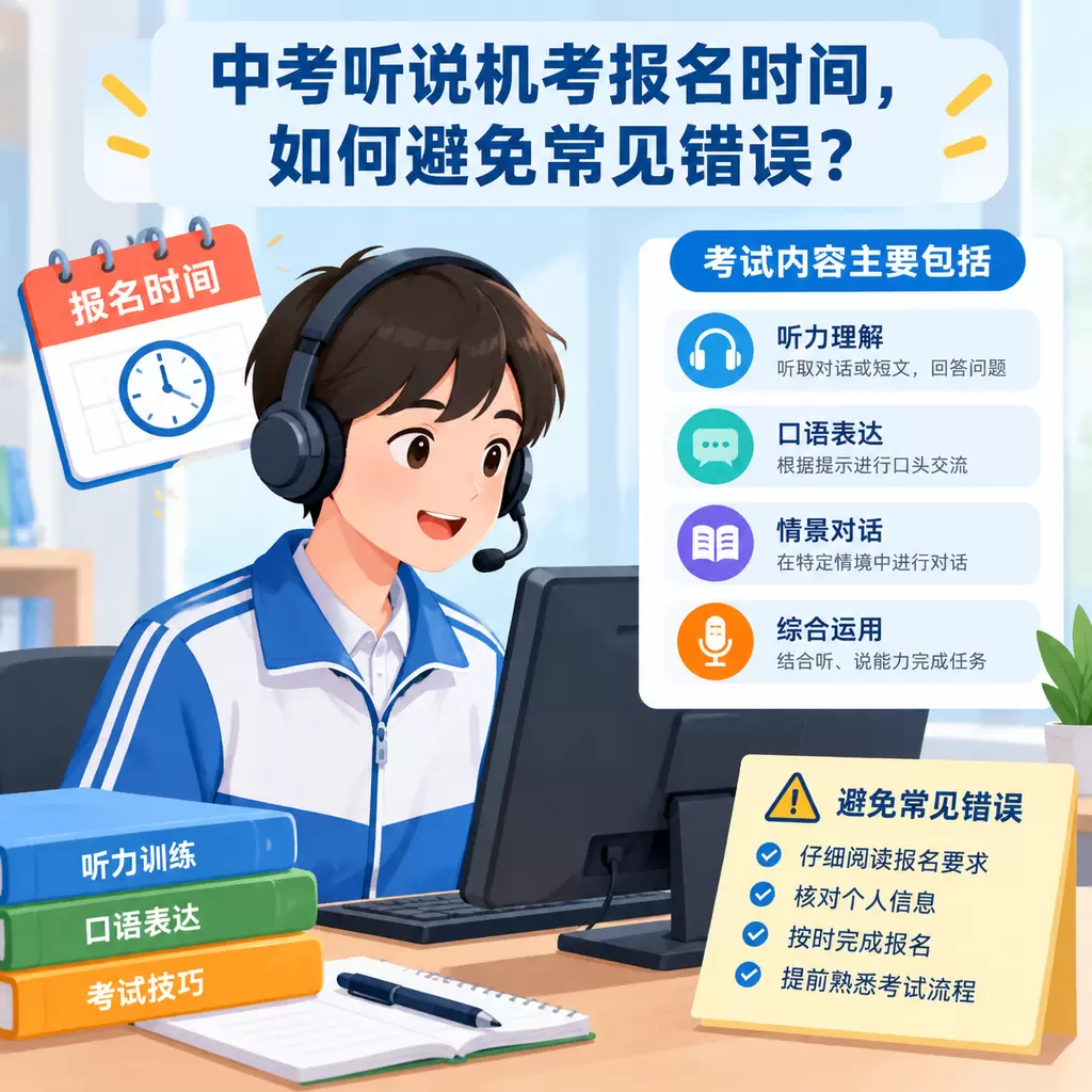 大悟中考听说机考报名时间，如何避免常见错误？