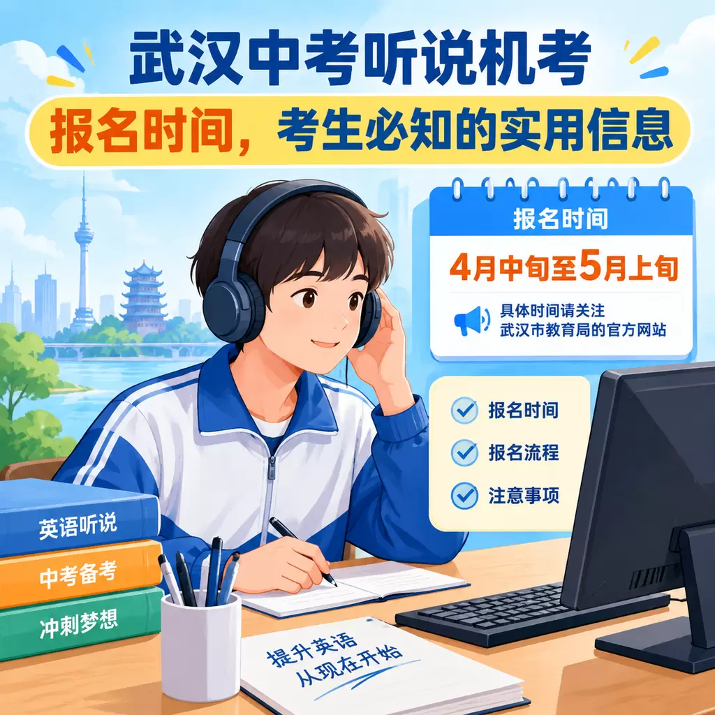 武汉中考听说机考报名时间，考生必知的实用信息