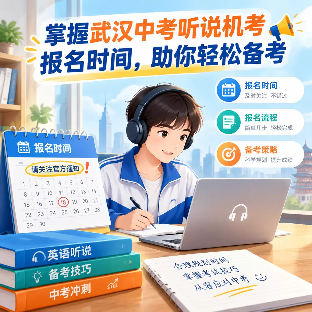 掌握武汉中考听说机考报名时间，助你轻松备考
