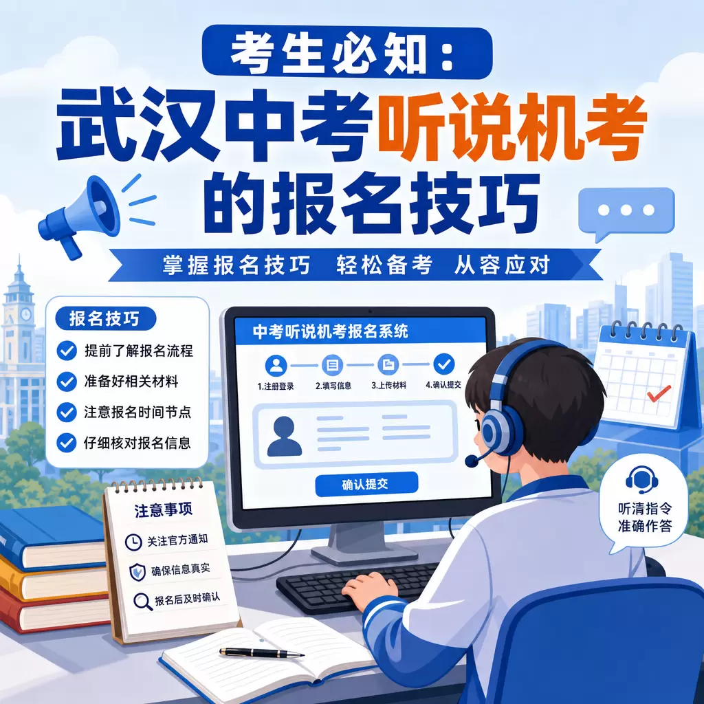 大悟考生必知:武汉中考听说机考的报名技巧