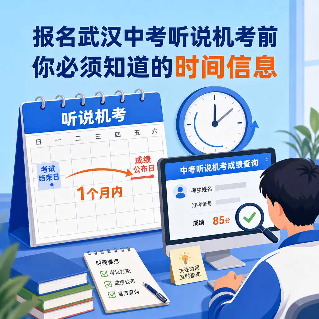 报名武汉中考听说机考前，你必须知道的时间信息