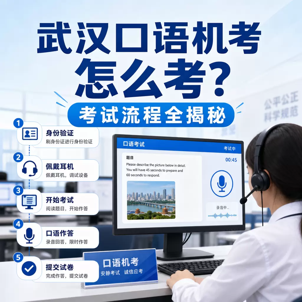 武汉口语机考怎么考？考试流程全揭秘