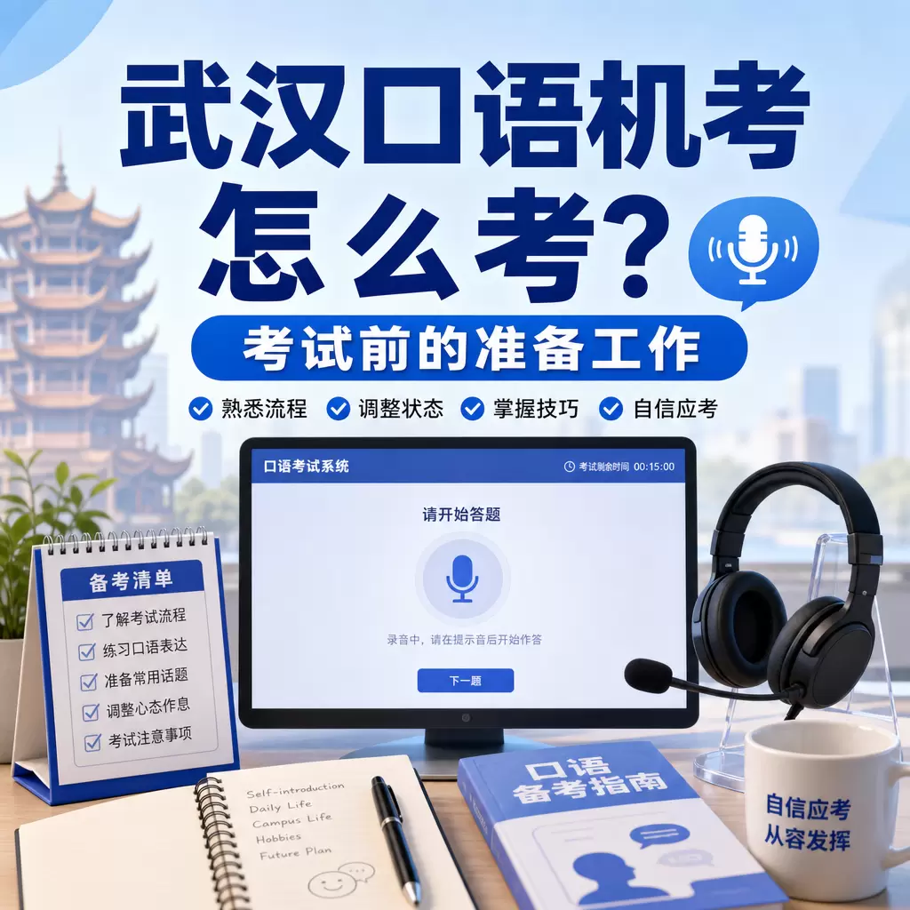 武汉口语机考怎么考？考试前的准备工作
