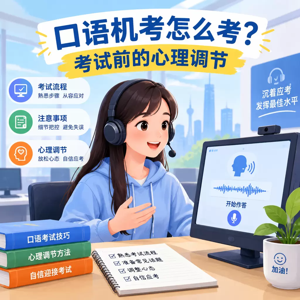武汉口语机考怎么考？考试前的心理调节