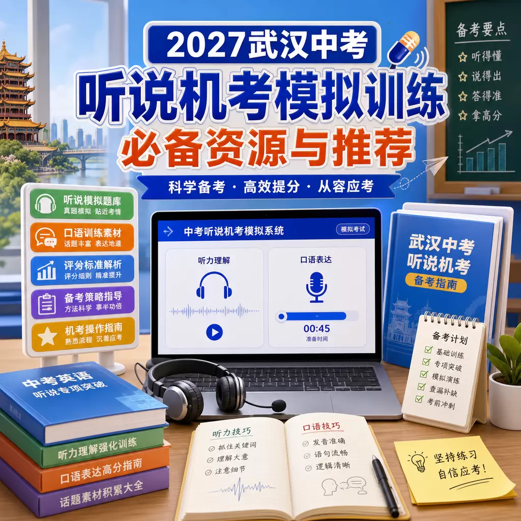 2027武汉中考听说机考模拟训练必备资源与推荐