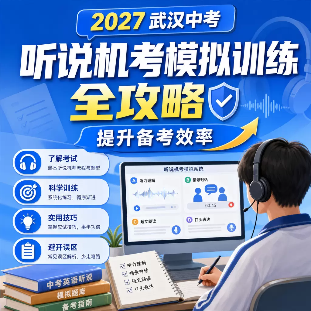 2027武汉中考听说机考模拟训练全攻略,提升备考效率