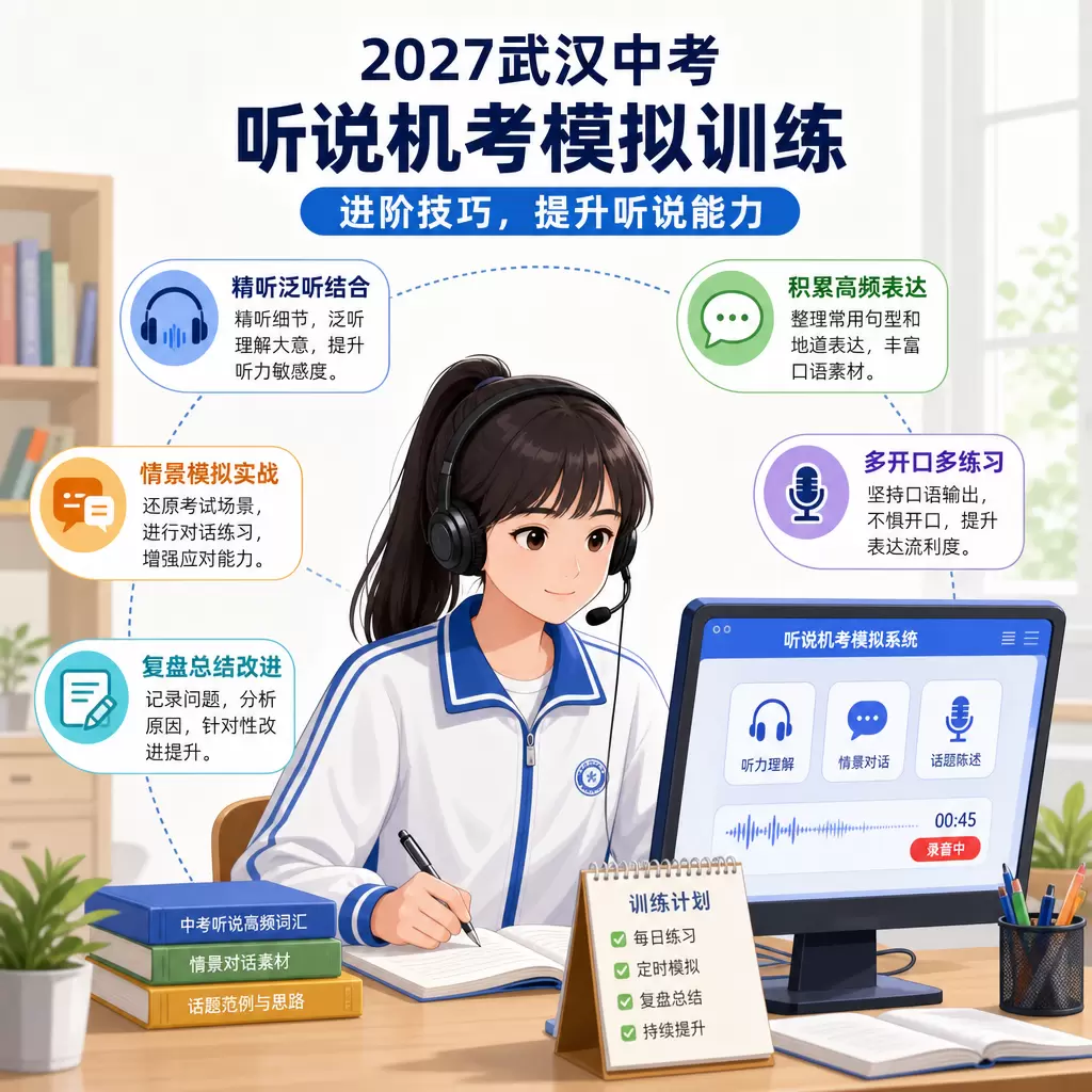 2027武汉中考听说机考模拟训练的最佳实践与建议